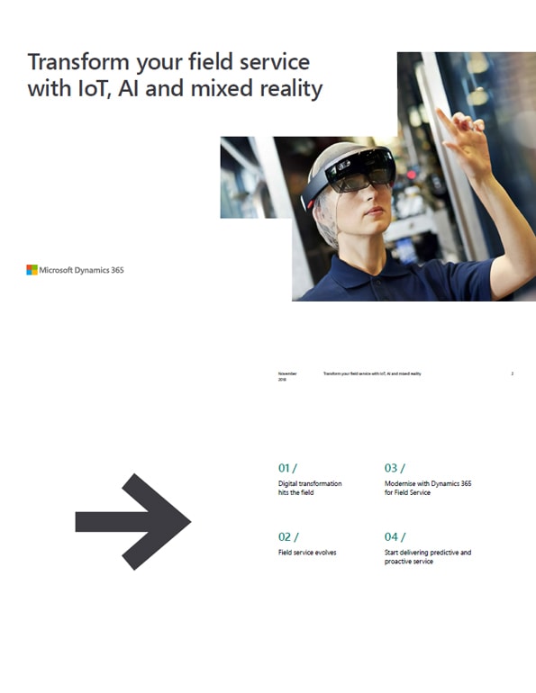 Transform your field service with IoT, AI and mixed reality