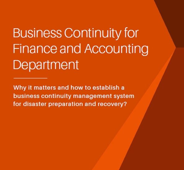 business continuity for finance and accounting department