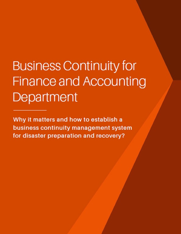 Business Continuity for Finance and Accounting Department