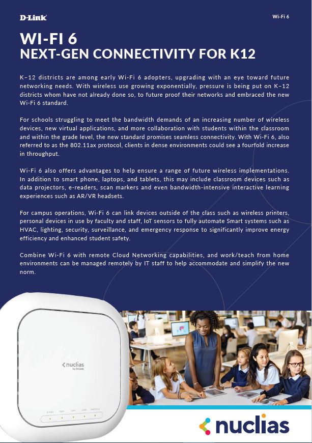Wi-Fi 6 Next-Generation Connectivity for K1