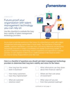 Checklist: Future-Proof Your Organization with Talent Management Technology You Can Rely On