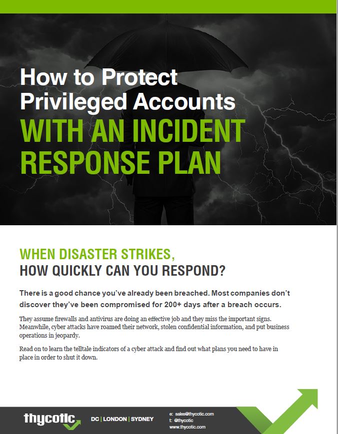 How to Protect Privileged Accounts with an Incident Response Plan