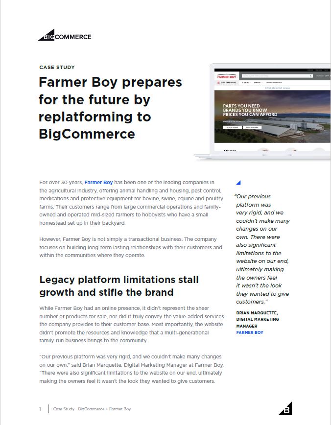 Farmer Boy Case Study