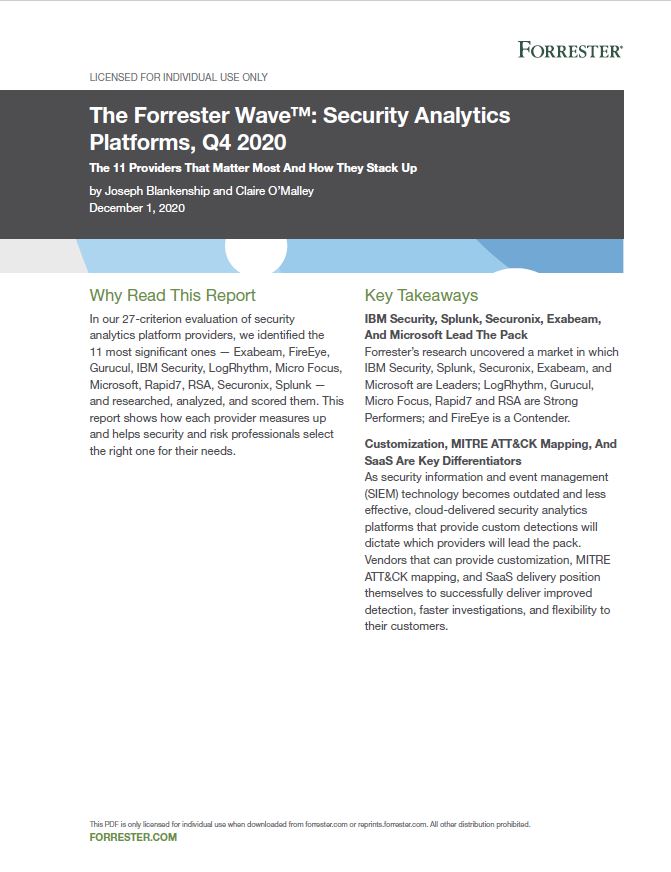 Forrester Wave 2020