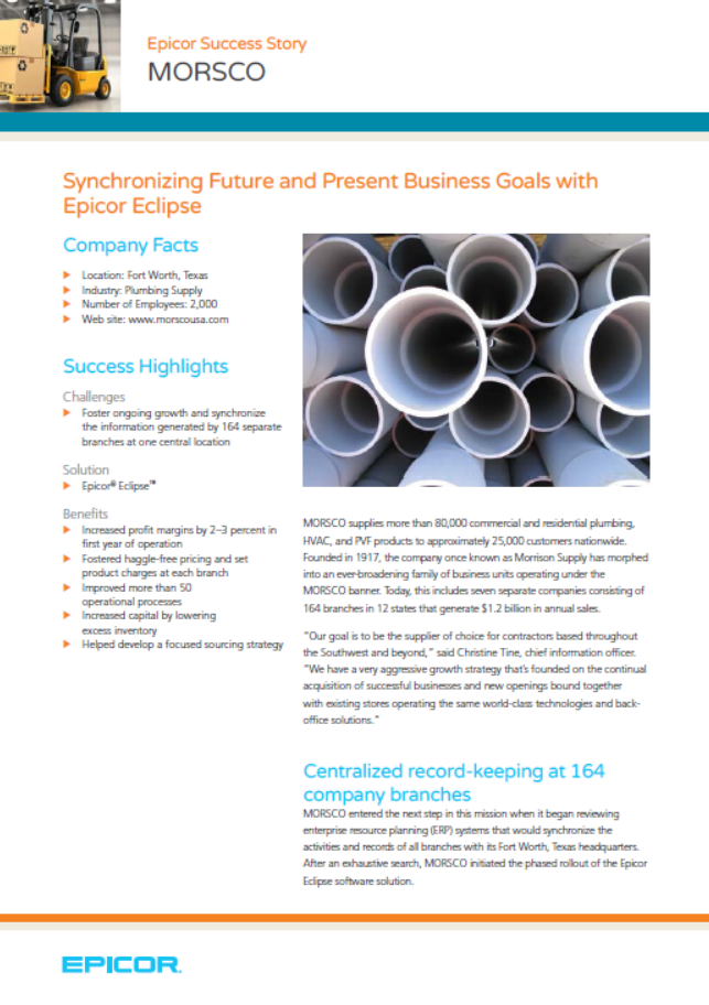 Synchronizing Future and Present Business Goals with Epicor Eclipse