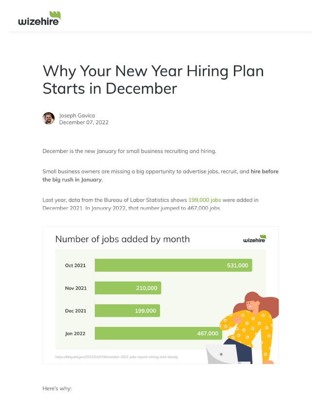 WHY YOUR NEW YEAR HIRING PLAN STARTS IN DECEMBER