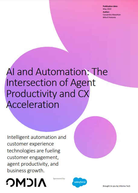 AI and Automation: The Intersection of Agent Productivity and CX Acceleration