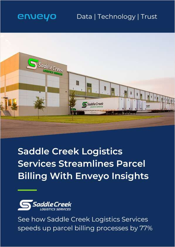 Saddle Creek Logistics Services Automates Parcel Analytics & Billing Processes with Enveyo Insights