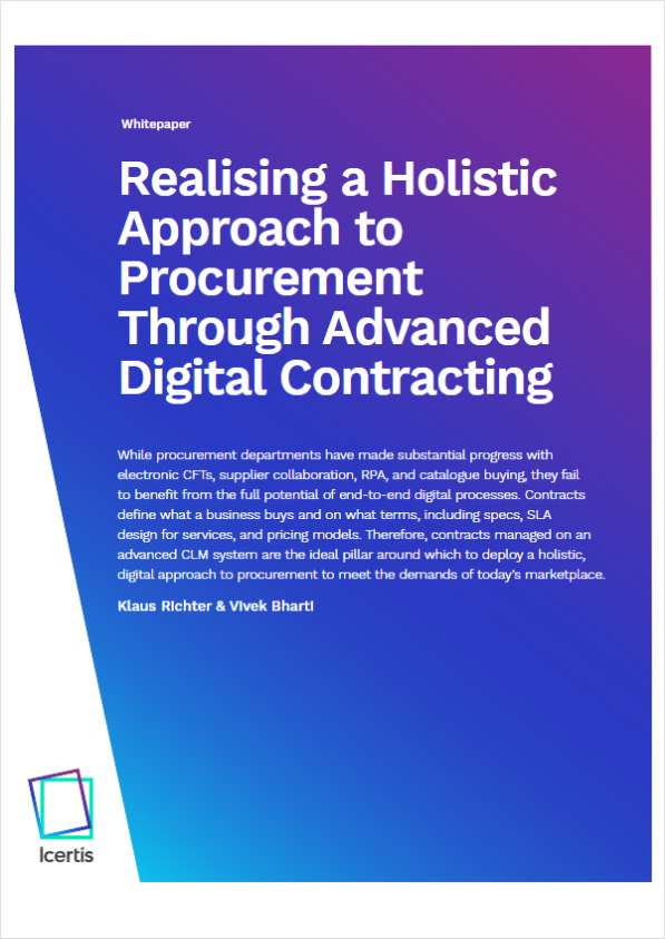 Realising a Holistic Approach to Procurement Through Advanced Digital Contracting