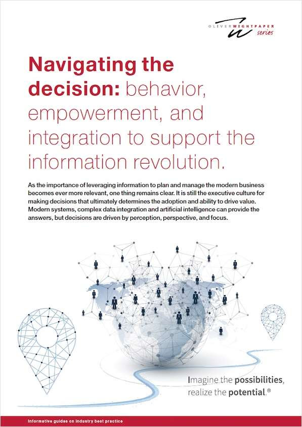 Navigating the Decision: Behavior, Empowerment, and Integration to Support the Information Revolution
